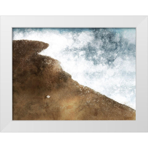 Crashing Waves 1 White Modern Wood Framed Art Print by Prime, Marcus