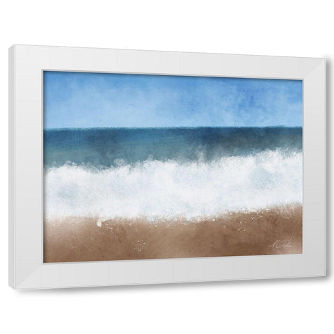 Turbulent Waves 1 White Modern Wood Framed Art Print by Prime, Marcus