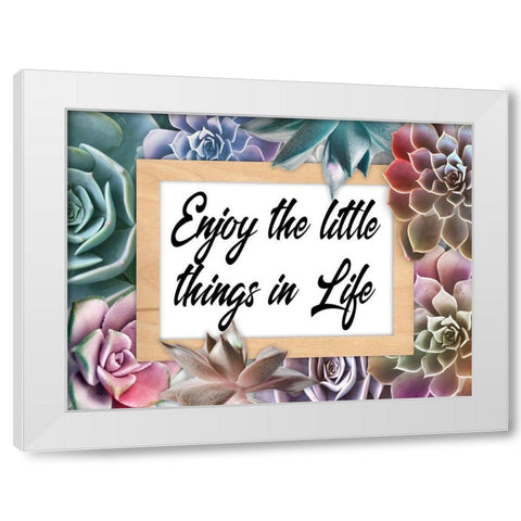 Life Joys 1 White Modern Wood Framed Art Print by Prime, Marcus