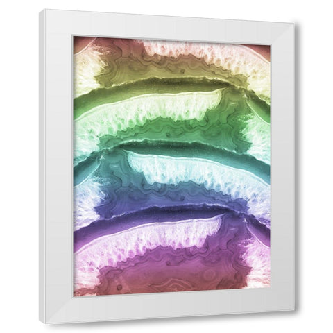 Upcycled Geod 1 White Modern Wood Framed Art Print by Prime, Marcus