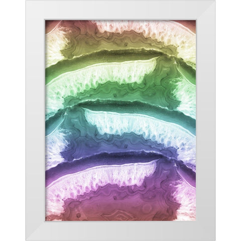 Upcycled Geod 1 White Modern Wood Framed Art Print by Prime, Marcus