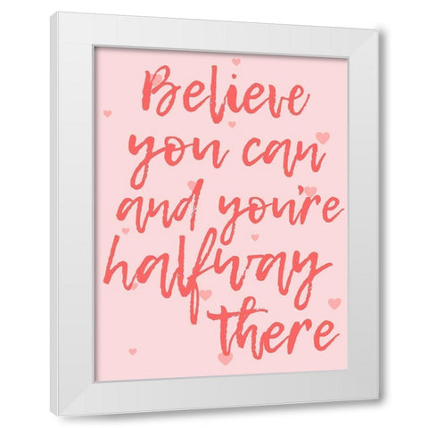 Halfway There White Modern Wood Framed Art Print by Prime, Marcus