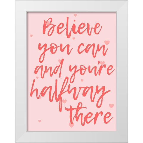 Halfway There White Modern Wood Framed Art Print by Prime, Marcus