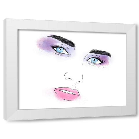 Take On Me 1 White Modern Wood Framed Art Print by Prime, Marcus