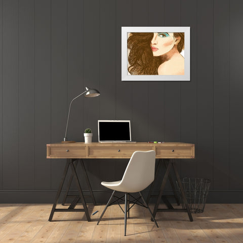 Distant Desires 1 White Modern Wood Framed Art Print by Prime, Marcus