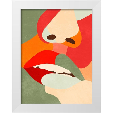 Lusty Close 1 White Modern Wood Framed Art Print by Prime, Marcus