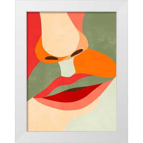 Lusty Close 2 White Modern Wood Framed Art Print by Prime, Marcus