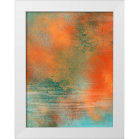 Orange Creamcicle 1 White Modern Wood Framed Art Print by Prime, Marcus