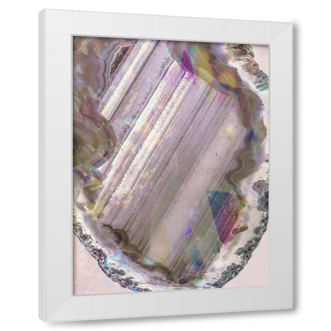 Pastels And Geods 1 White Modern Wood Framed Art Print by Prime, Marcus