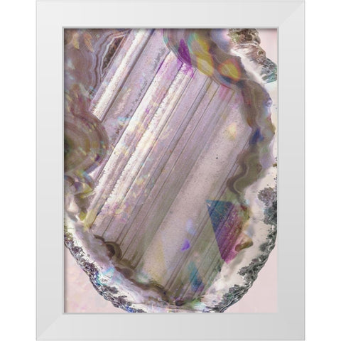Pastels And Geods 1 White Modern Wood Framed Art Print by Prime, Marcus