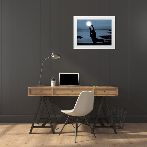 Shoot For The Sun 1 White Modern Wood Framed Art Print by Prime, Marcus