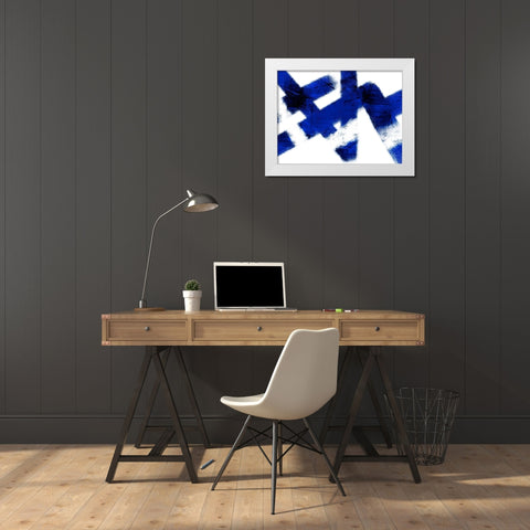 Azure Indulgence 3 White Modern Wood Framed Art Print by Prime, Marcus
