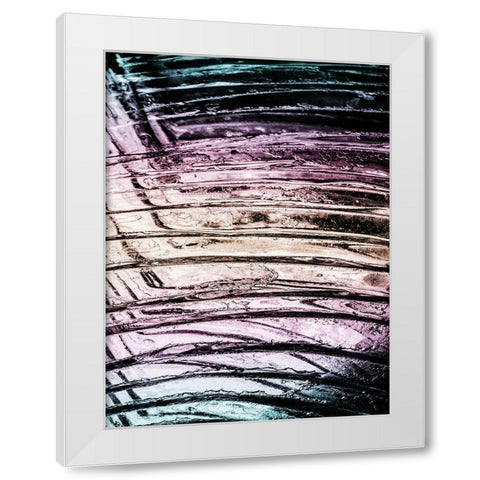 Fluorescent Wave 1 White Modern Wood Framed Art Print by Prime, Marcus