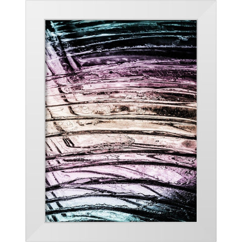 Fluorescent Wave 1 White Modern Wood Framed Art Print by Prime, Marcus