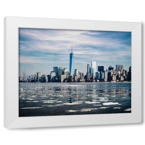 Skyline Exit 1 White Modern Wood Framed Art Print by Prime, Marcus