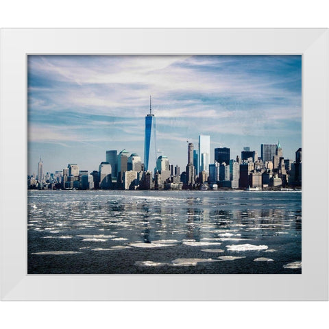 Skyline Exit 1 White Modern Wood Framed Art Print by Prime, Marcus