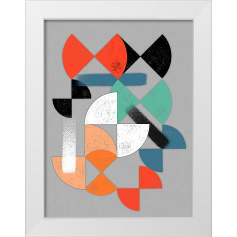 Geometric Breakthrough 3 White Modern Wood Framed Art Print by Prime, Marcus
