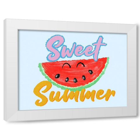 Sweet Summer White Modern Wood Framed Art Print by Prime, Marcus