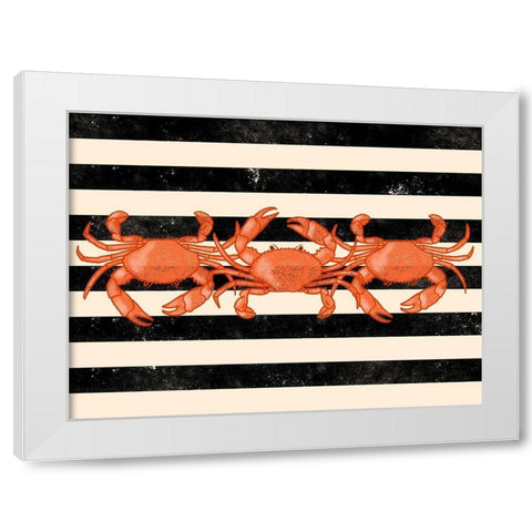 Crab Dance White Modern Wood Framed Art Print by Prime, Marcus