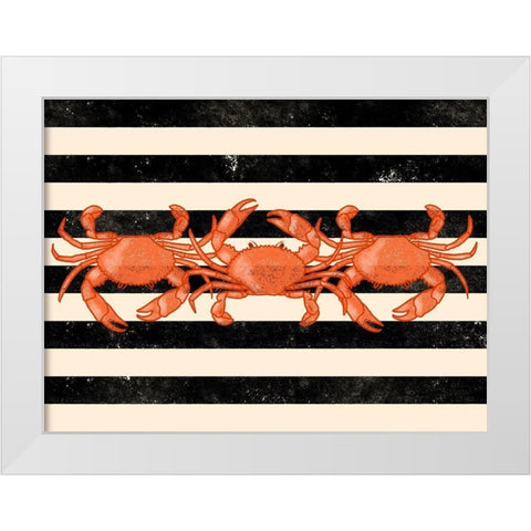 Crab Dance White Modern Wood Framed Art Print by Prime, Marcus