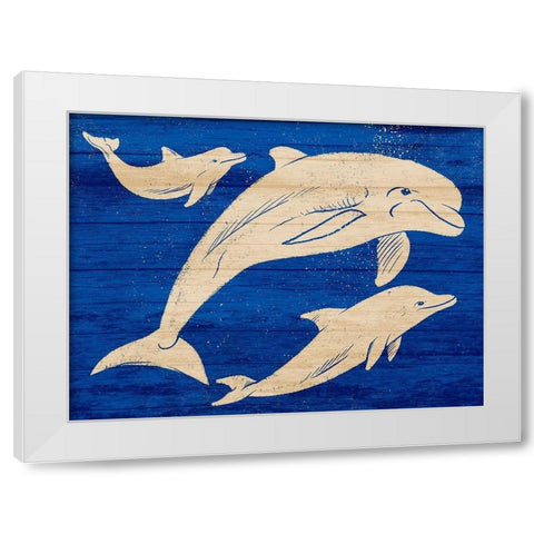 Friendly Divers 2 White Modern Wood Framed Art Print by Prime, Marcus