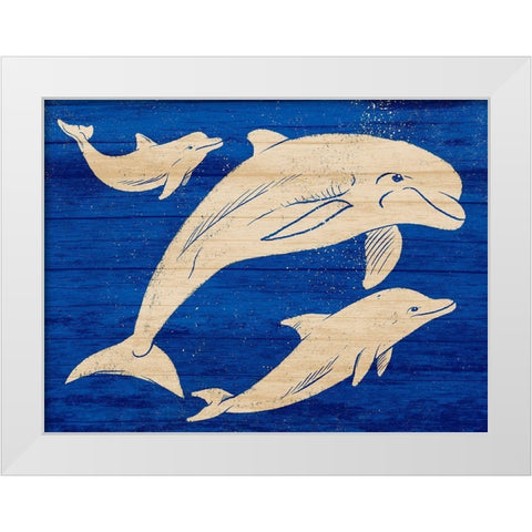 Friendly Divers 2 White Modern Wood Framed Art Print by Prime, Marcus
