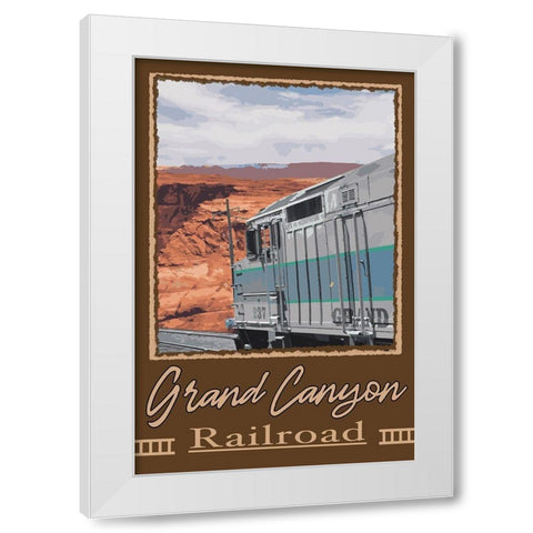 Grand Canyon Railroad 1 White Modern Wood Framed Art Print by Prime, Marcus