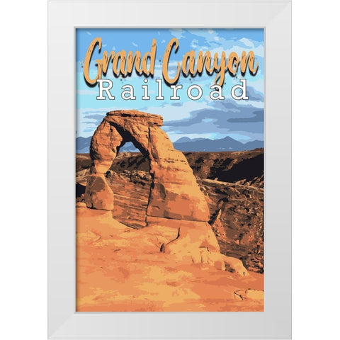 Grand Canyon Railroad 2 White Modern Wood Framed Art Print by Prime, Marcus