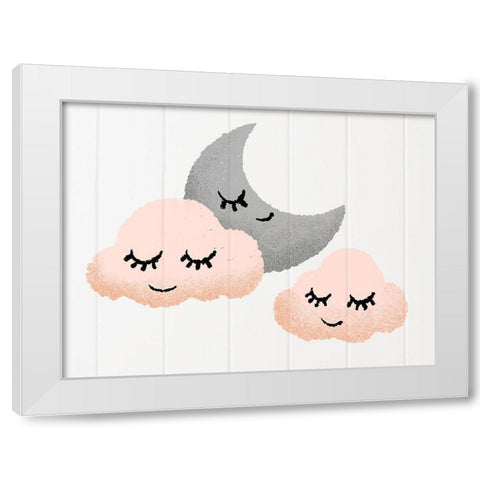 Sleepy Time Night 1 White Modern Wood Framed Art Print by Prime, Marcus