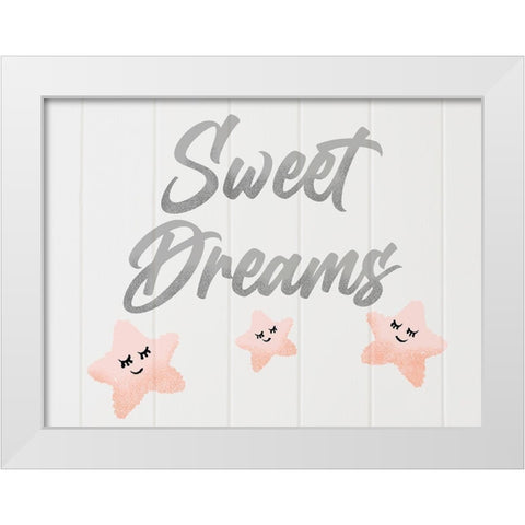 Sweet Dreamy Stars White Modern Wood Framed Art Print by Prime, Marcus