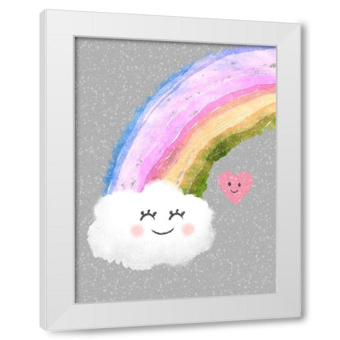 Rainbow Shine 1 White Modern Wood Framed Art Print by Prime, Marcus