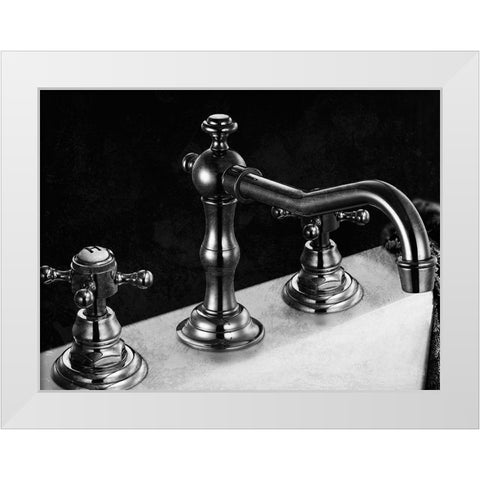 Twilight Bathroom 1 White Modern Wood Framed Art Print by Prime, Marcus