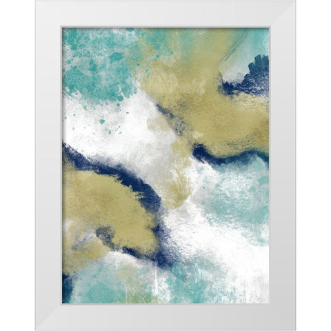 Inspired Burst 1 White Modern Wood Framed Art Print by Prime, Marcus