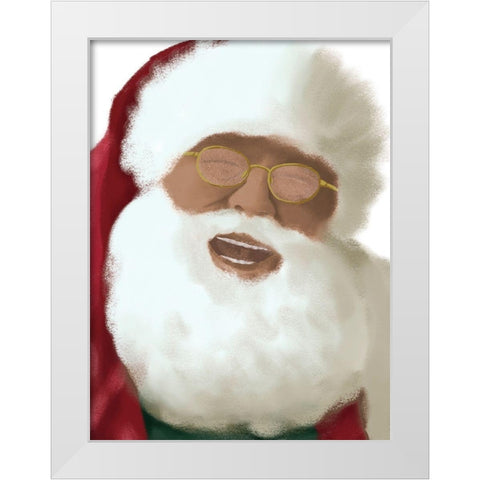 Jolly Laugh 2 White Modern Wood Framed Art Print by Prime, Marcus