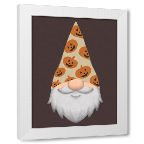 Fall Gnome 1 White Modern Wood Framed Art Print by Prime, Marcus