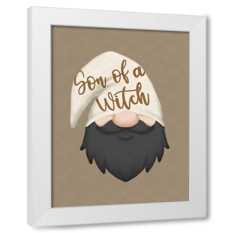 Fall Gnome 4 White Modern Wood Framed Art Print by Prime, Marcus