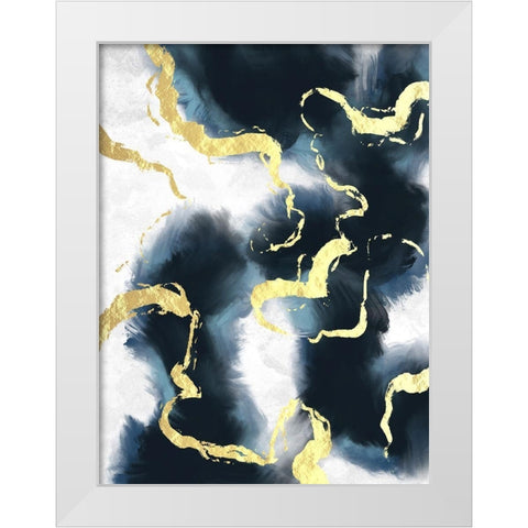 Electric Fusion 1 White Modern Wood Framed Art Print by Prime, Marcus