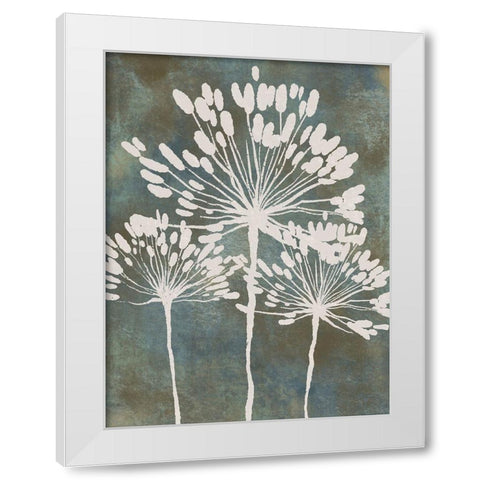 Eclectic Floral 1 White Modern Wood Framed Art Print by Prime, Marcus