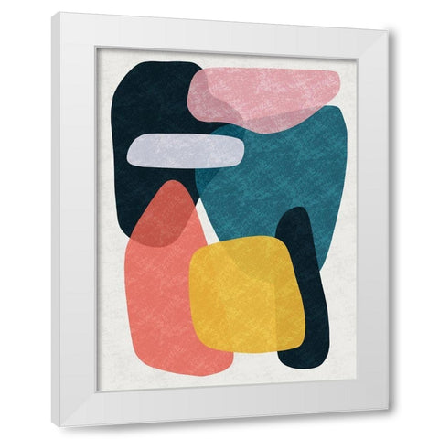 Rubiks Splat 1 White Modern Wood Framed Art Print by Prime, Marcus