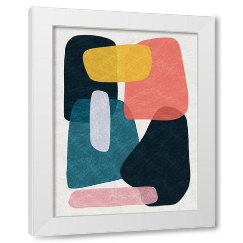 Rubiks Splat 2 White Modern Wood Framed Art Print by Prime, Marcus
