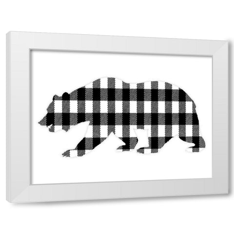Bear Chess 1 White Modern Wood Framed Art Print by Prime, Marcus