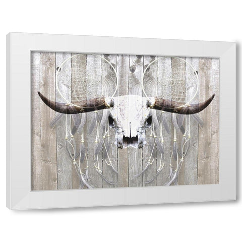 Broken Skull Ranch White Modern Wood Framed Art Print by Prime, Marcus