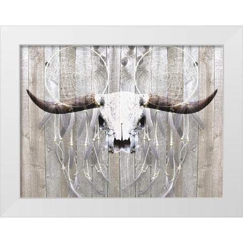 Broken Skull Ranch White Modern Wood Framed Art Print by Prime, Marcus