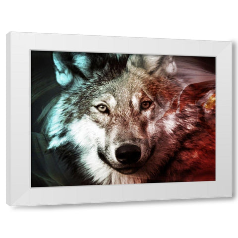 Spirit Animal 1 White Modern Wood Framed Art Print by Prime, Marcus