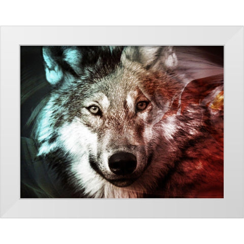 Spirit Animal 1 White Modern Wood Framed Art Print by Prime, Marcus