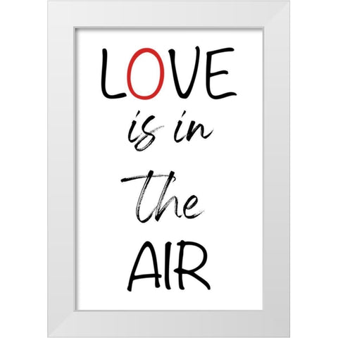 Loving Air White Modern Wood Framed Art Print by Prime, Marcus