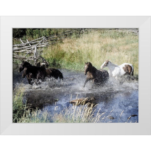 River Roads 1 White Modern Wood Framed Art Print by Prime, Marcus
