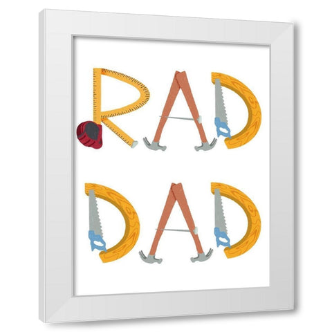 Rad Dad 1 White Modern Wood Framed Art Print by Prime, Marcus