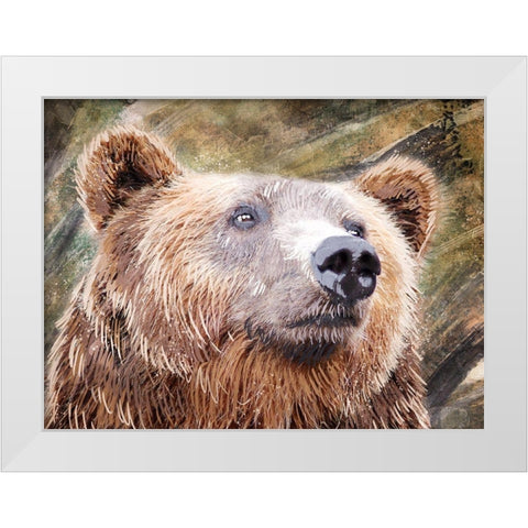 Urban Bear 1 White Modern Wood Framed Art Print by Prime, Marcus