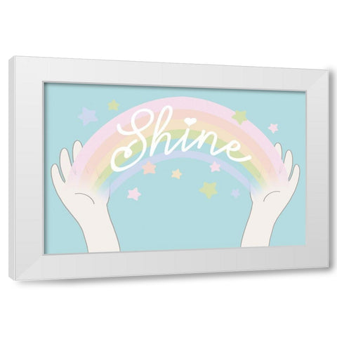 Rainbow Shine 2 White Modern Wood Framed Art Print by Prime, Marcus